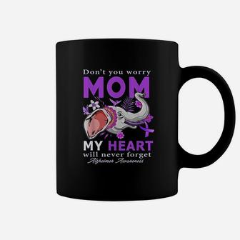 Awareness Ribbon My Heart Will Never Forget Mom Coffee Mug - Seseable