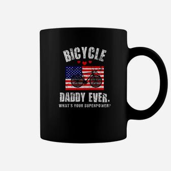 Awesome Bicycle Daddy Ever Fathers Day Shirt Flag Gift Idea Premium Coffee Mug - Seseable