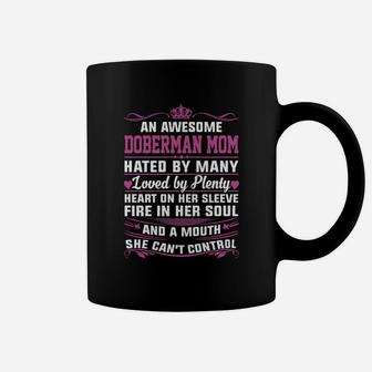 Awesome Doberman Mom Best Shirts For Women Coffee Mug - Seseable