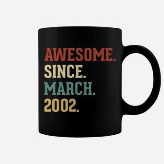 Awesome Since March 2002 Vintage 20 Birthday Gift Coffee Mug - Seseable