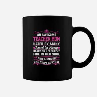 Awesome Teacher Mom Best Shirts For Women Coffee Mug - Seseable