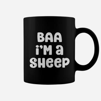Baa Im A Sheep Costume Halloween Lazy Easy Christmas Coffee Mug - Seseable