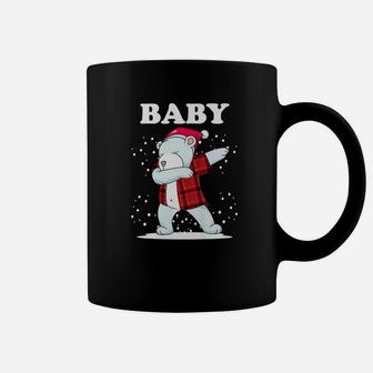 Baby Bear Matching Family Dabbing Bear Red Plaid Coffee Mug - Seseable