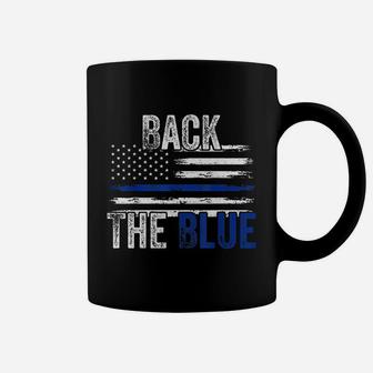 Back The Blue New Police Officers Gift Police Themed Gift Coffee Mug - Seseable