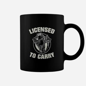 Barber Licensed To Carry Barber Gift Idea Coffee Mug - Seseable
