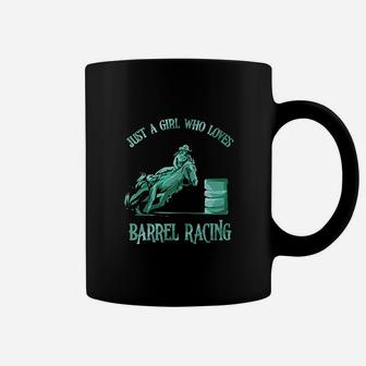 Barrel Racing Girl Love Horse Riding Rodeo Cowgirl Gift Coffee Mug - Seseable