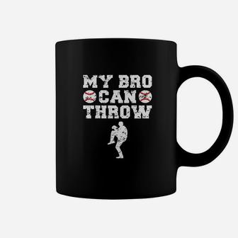 Baseball Pitcher Funny Sister Brother Coffee Mug - Seseable