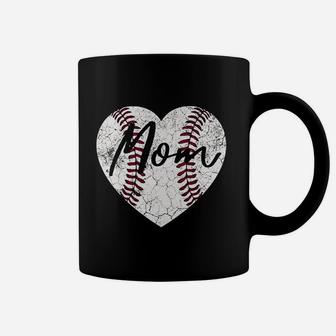 Baseball Softball Heart Mom Cute Mothers Day Gift Coffee Mug - Seseable