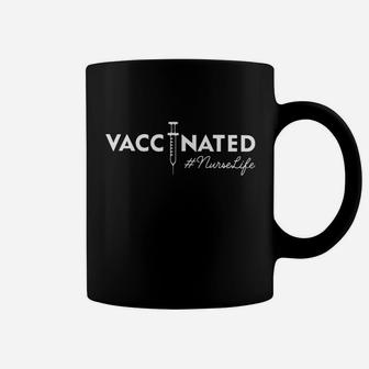 Basic Graphic Vaccinated Nurse Coffee Mug - Seseable
