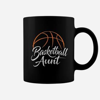 Basketball Aunt Basketball Mom Auntie Coffee Mug - Seseable