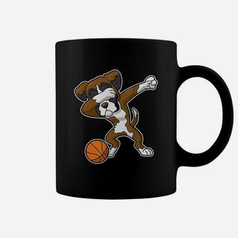 Basketball Dabbing Boxer Dog Coffee Mug - Seseable