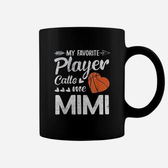 Basketball My Favorite Player Calls Me Mimi Coffee Mug - Seseable