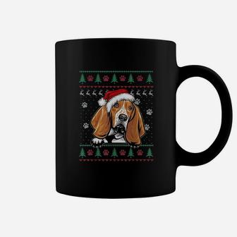 Basset Hound Christmas Dog Lover Xmas Coffee Mug - Seseable