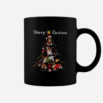 Basset Hound Christmas Tree Xmas Coffee Mug - Seseable