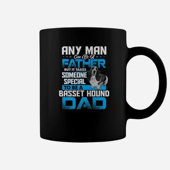 Basset Hound Dad Dog Lovers Fathers Day Gif Coffee Mug - Seseable