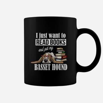 Basset Hound Funny Book Coffee Mug - Seseable