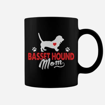 Basset Hound Mom Gift For Mommy Coffee Mug - Seseable