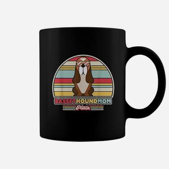 Basset Hound Mom Retro Style Coffee Mug | Seseable UK