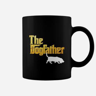 Basset Hound The Dogfather, dad birthday gifts Coffee Mug - Seseable