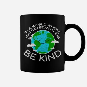 Be Kind Mother Earth Day Distressed Coffee Mug - Seseable