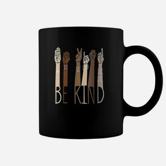 Be Kind Sign Language Hand Talking Teachers Interpreter Coffee Mug - Seseable
