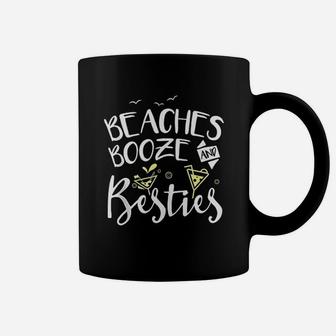 Beaches Booze And Besties Girls Trip Friends Bff Funny Gift Coffee Mug - Seseable