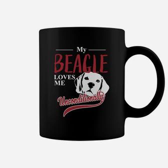 Beagle - My Beagle Loves Me Unconditionally T-shirt Coffee Mug - Seseable