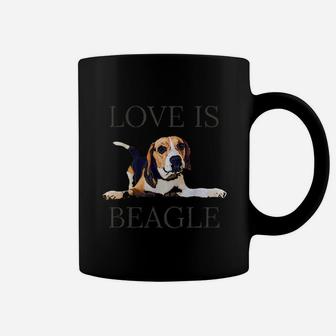 Beagle Women Men Kids Dog Mom Dad Love Is Pet Gift Coffee Mug - Seseable