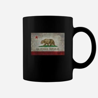 Bear - California Republic State Flag Shirts Coffee Mug - Seseable