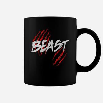 Beast And Claw Marks, Matching Couples For Halloween Coffee Mug - Seseable