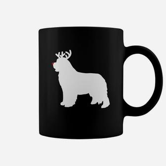Beautiful Newfoundland Reindeer Christmas Dog Sweater Coffee Mug - Seseable