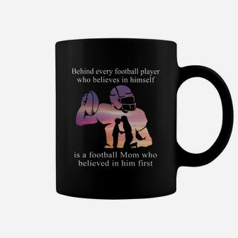 Behind Football Player Mom, christmas gifts for mom, mother's day gifts, good gifts for mom Coffee Mug - Seseable