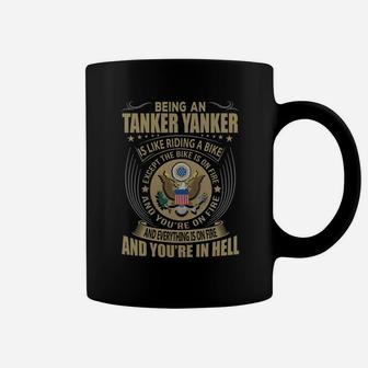 Being A Tanker Yanker Like Riding A Bike Job Title Shirts Coffee Mug - Seseable