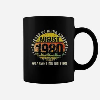 Being Awesome Born In 1980 August Made In 1980 Coffee Mug - Seseable