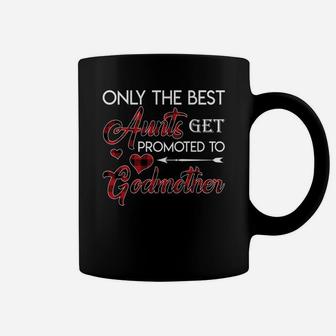 Best Aunts Promoted To Godmother Coffee Mug - Seseable