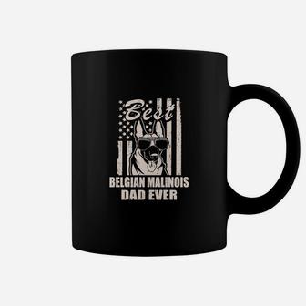 Best Belgian Malinois Dad Ever Vintage Retro Flag Dog Dad Coffee Mug | Seseable FR