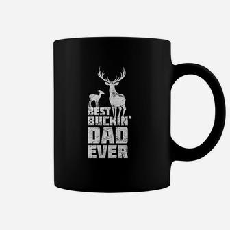 Best Buckin Dad Deer Buck Hunting Bucking Father Gift Coffee Mug - Seseable
