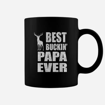 Best Buckin Papa Ever Deer Fathers Day Coffee Mug - Seseable
