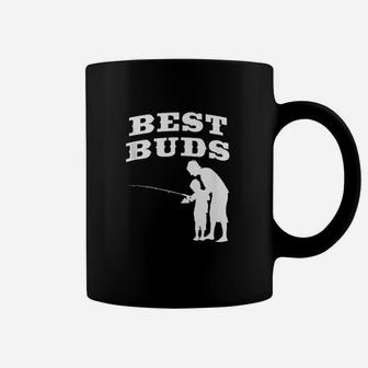 Best Buds Grandfather Father And Son Fishing Together Coffee Mug - Seseable