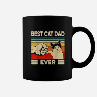 Best Cat Dad Ever Funny Cat Dad Father Vintage Gift Coffee Mug - Seseable