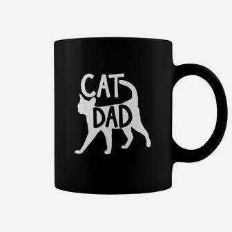 Best Cat Dad Fathers Day Kitty Daddy Papa Coffee Mug - Seseable