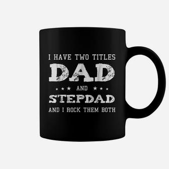 Best Dad And Stepdad Cute Fathers Day Gift From Wife Coffee Mug - Seseable