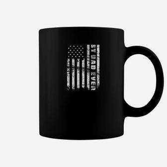 Best Dad Ever Back Print American Flag Fathers Day Coffee Mug - Seseable