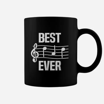 Best Dad Ever Music Notes Funny Fathers Day Gift Coffee Mug - Seseable