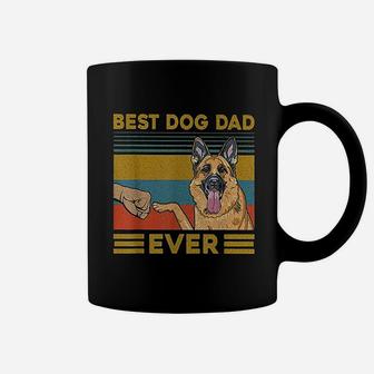 Best Dog Dad Ever German Shepherd Retro Vintage Coffee Mug - Seseable