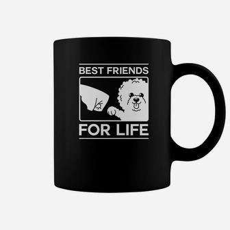 Best Friends For Life Bichon Frise Dog Puppy Gift Coffee Mug - Seseable