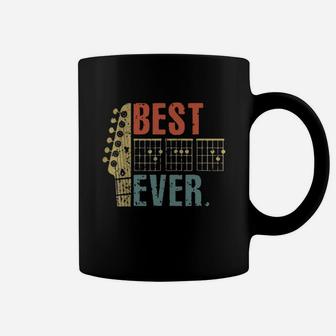 Best Guitar Dad Ever Music Vintage Father Day Gift Shirt Coffee Mug - Seseable
