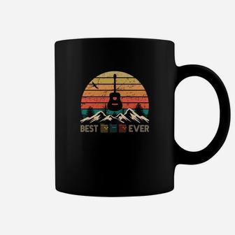 Best Guitar Dad Ever Music Vintage Fathers Day Coffee Mug | Seseable CA