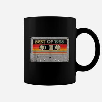 Best Of 1988 33rd Birthday Gifts Cassette Tape Vintage Coffee Mug - Seseable