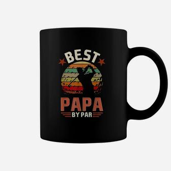 Best Papa By Par Golfing Funny Gift Fathers Day Coffee Mug - Seseable